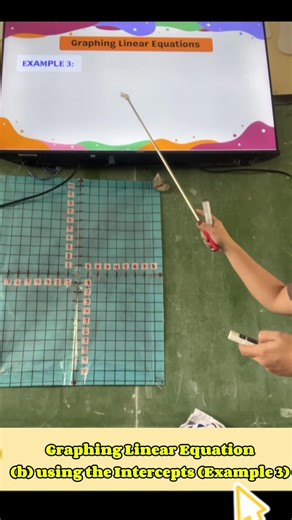 Graphing Linear Equation given (b) using the Intercept (Example 3) #mathematics #Math8 #mathtutor #mathlesson #maampagayon