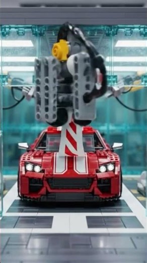 Satisfying LEGO Sports Car Assembly (ASMR) #shorts