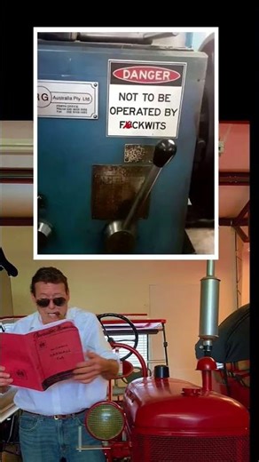 Danger! 🤣 #mechanic #machinist #funny #lol #wtf #fail #shorts #comedy #garage #gramps #welder #short