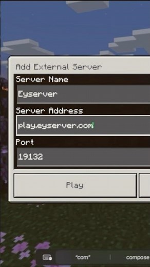 How to join the Eyserver in Minecraft (Bedrock and Java) #minecraft #eystreem #minecrafttutorial
