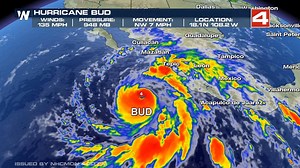 #BREAKING: Hurricane Bud in the Eastern Pacific has been upgraded to a CATEGORY 4 Hurricane with maximum sustained winds of 135mph! Moisture from this sytem is likely to move into the desert Southwest. An area of the country that desperately needs moisture. #Bud #Tropics #EPac | WeatherNation