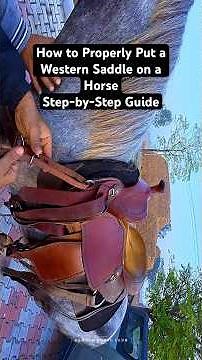 How to Properly Put a Western Saddle on a HorseStep-by-Step Guide #englishsaddle #saddlemaker