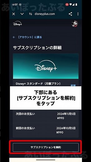 「ディズニープラス」解約やってみた #disneyplus
