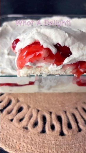 Cherry Cheesecake Delight #cheesecake 🍒Recipe In Description