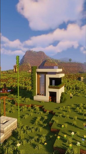 Ein kleines feines modernes Haus #minecraft #minecraftshorts #minecraftbuilding