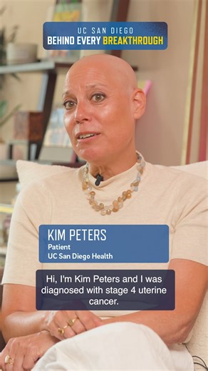 Kimberly Peters, currently in treatment for stage four uterine cancer at UC San Diego Health, has one message for leaders in government: Don’t cut science funding. Current and proposed cuts to federal research funding, including from the National Institutes of Health, are putting basic and clinical research at risk and delaying tomorrow’s cures. For patients like Kim, these funding cuts are a matter of life and death. Now, she's speaking up. Ensure lifesaving discoveries continue 🔗 https://bit.