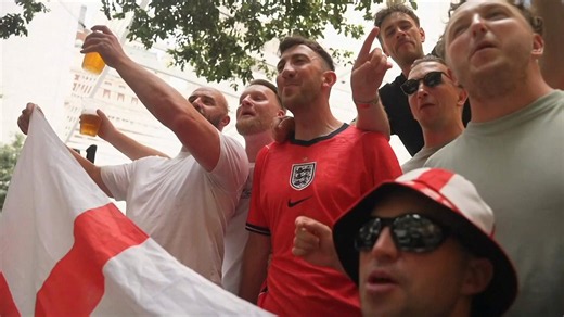 England fans arrive in Dallas for World Cup game against Croatia