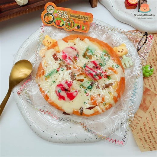 Seafood Cheese Pizza Squishy Super Soft & Slow Rising – Realistic Handmade Food Squishy - Etsy