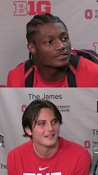 Julian Sayin, Carnell Tate discuss win against Wisconsin
