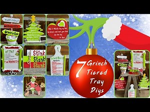 The Grinch Tiered Tray DIYs|Christmas 2021