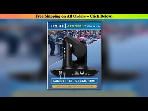 FoMaKo 4K 20X Optical Zoom PTZ Camera HDMI NDI AI Auto-Tracking Gen 3,NDI PTZ Camera 4K + NDI PTZ