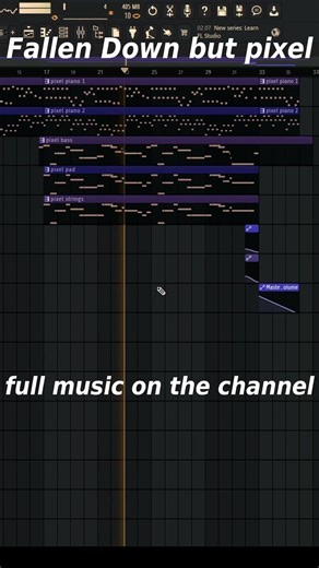 Fallen Down but pixel #music #flstudio #shorts