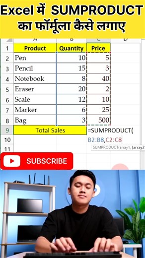 SUMPRODUCT Formula in Excel | How To use sumproduct formula in Excel #excel #sumproduct