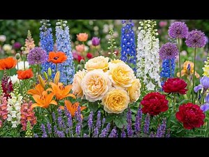 🌸 Flowers Blooming Time-Lapse | Gentle Music for Stress Relief & Inner Harmony