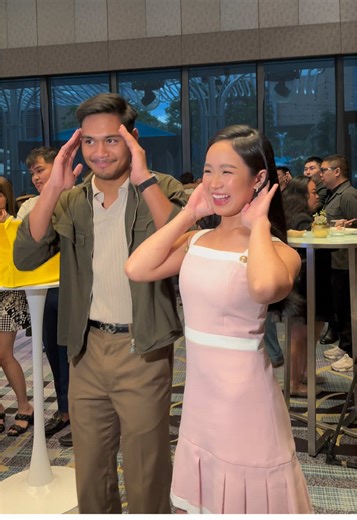 Cute behind the scene of Caprice and Eman’s tiktok dance 🌸 Posting our flower bar soon 🌻 #caprice #emanpacquiao #sparklegmaartist #fyppppppppppppppppppppppp
