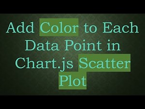 Add Color to Each Data Point in Chart.js Scatter Plot