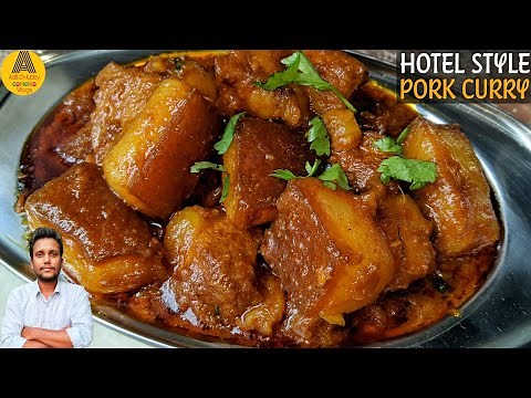 Spicy Masala Pork Curry Recipe | Hotel Style Pork Curry | Pork Curry Restaurant Style | Pork Recipe