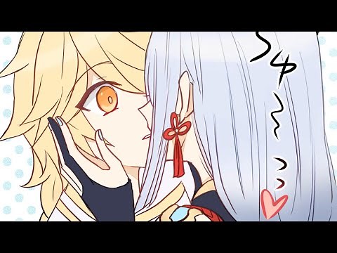 Nuestro saludo especial - Aether x Shenhe - comic sub español