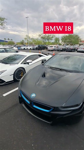 🚗⚡ Check out the stunning BMW i8 #BMWi8 #CarsCarrotsAndCoffee #CarShow