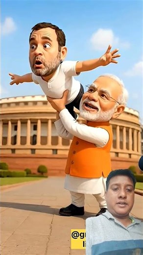 “Vote Ka Raaz: Rahul–Modi Ka Cartoon Comedy Clash!”😀 funny comedy video#♥️