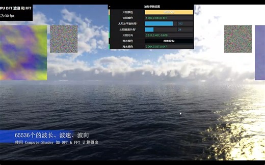 海洋波浪模拟 Philips Spectrum FFT