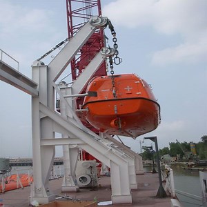 [Hot Item] Iacs Approved Solas Lifeboat Gravity Luffing Arm Type Davit