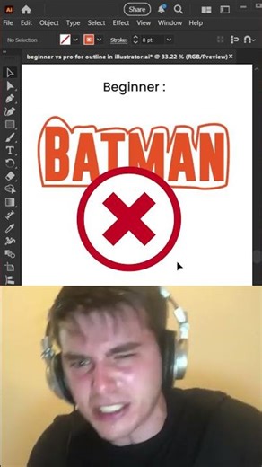 Why Your Outlines Look Bad (Beginner vs Pro) Adobe Illustrator CC Tutorial