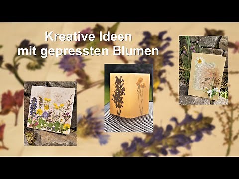 Kreative Ideen mit gepressten Blumen / RuthvonG