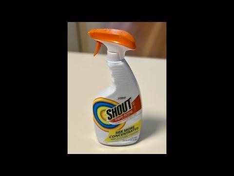 Shout Active Enzyme Laundry Stain Remover Spray, Triple-Acting Formula Clings, Penetrates, and Lifts