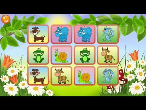 Animales encuentra las parejas Juego Game Animals
