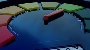 3d animation of working speedometer car display