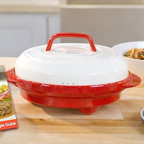 Rocket Chef Turbo Grill - Grill. Sear, and Cook Food to Perfection in your Microwave!