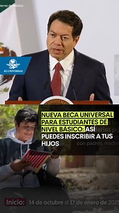 Nueva beca universal para estudiantes de nivel básico. Así puedes inscribir a tus hijos a la Beca Rita Cetina | El Universal Online