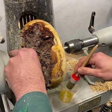 Chestnut Burl Turning Start to Finish #woodworking