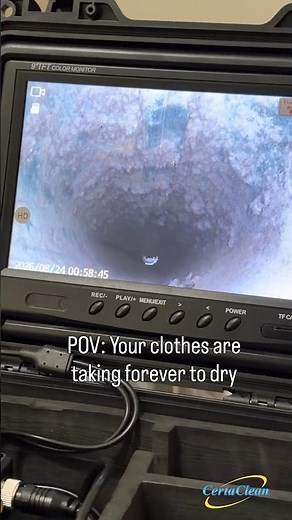 POV: Your Clothes Are Taking Forever to Dry 👀 | Dryer Vent Cleaning