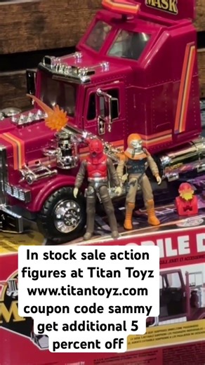 In stock sale action figures at Titan Toyz www.titantoyz.com coupon code sammy
