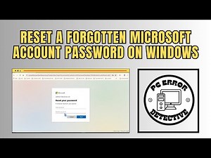 How to Reset a Forgotten Microsoft Account Password on Windows