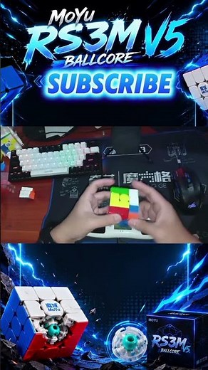 10.641 🔥⚡ MoYu RS3M V5 Ballcore every attempt makes you stronger #SpeedCubing