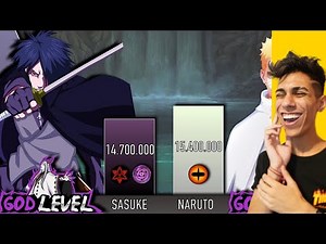 OS NIVEIS DE FORÇA NARUTO X SASUKE !! ( Naruto Power Level ) ‹ Ine Games ›