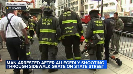 Man charged with shooting at people from Loop sidewalk grate, Chicago police say