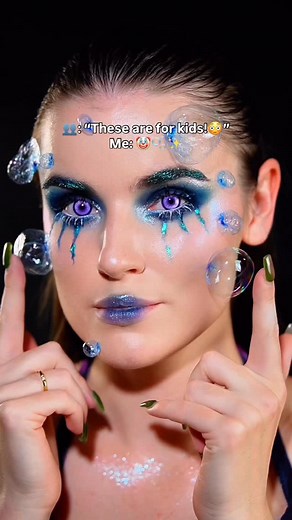 DIY plastic bubbles ❤️ follow for more makeup inspiration 👻 . . . #makeupartist #makeuptutorial #viralmakeuphacks #viralmakeuptrend #makeuplooks #makeuplover #makeupinspiration #stitchedmakeup #stitchedskin | anastazja.ann