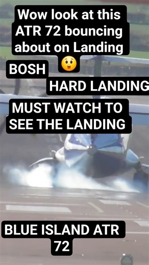 Look at this atr 72 battery the runway on landing during a storm #shorts