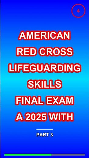 AMERICAN RED CROSS LIFEGUARDING SKILLS FINAL EXAM