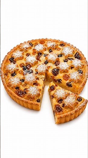 Almond & Dried Fruit Tart 🍊 melt-in-your-mouth and irresistible!
