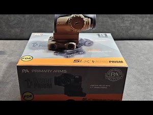 Primary Arms SLX 1x Micro Prism FDE Red ACSS CYCLOPS Reticle