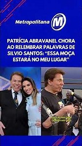 Patrícia Abravanel cries while recalling Silvio Santos' words: "This young woman will take my place"
