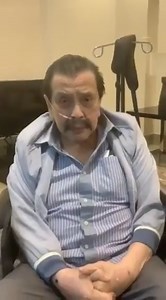 PANOORIN: Nagbigay ng mensahe si former president Joseph Estrada sa publiko matapos itong makalabas na sa ospital ngayong Lunes. (📷: Former Senator Jinggoy Estrada) | via Sherrie Ann Torres, ABS-CBN News | ABS-CBN News