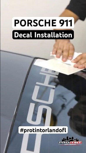 Porsche 911 Carrera GTS | Custom Decal Installation | Pro Tint of Orlando #porsche #porsche911 #3m