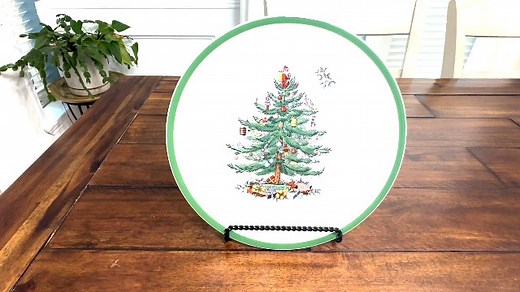 Watch Spode Christmas Tree individual 10.5" dinner plate on Amazon Live