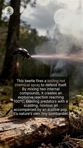 Meet the Beetle That Shoots Boiling Chemicals with Precision